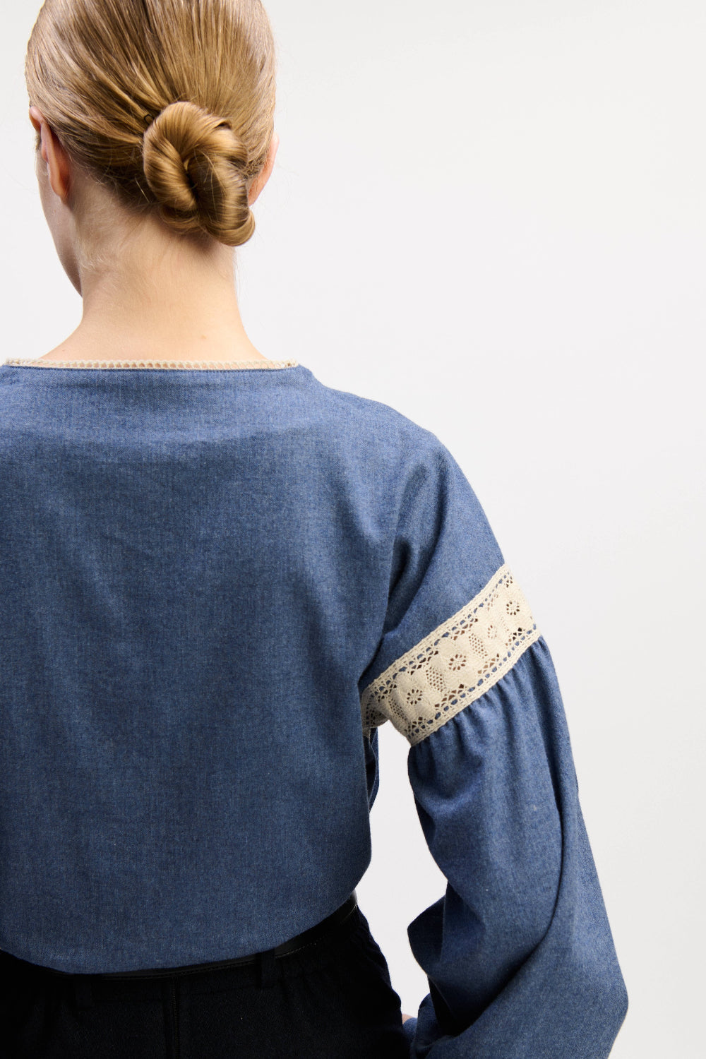 felicitas-damen-bluse-billi-aus-baumwoll-flanell-mit-spitze image 3