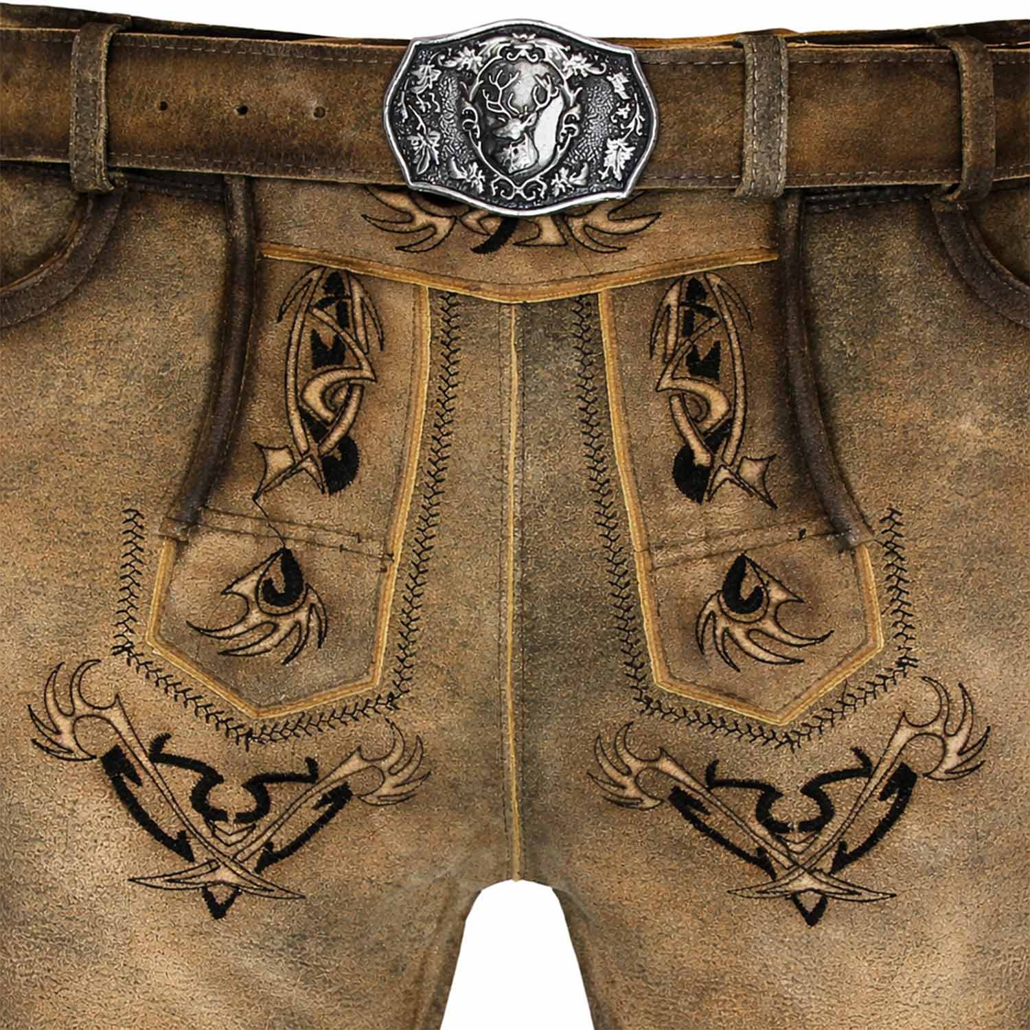 maddox-herren-lederhose-felixsee-kurz-mit-g-rtel-antik image 6