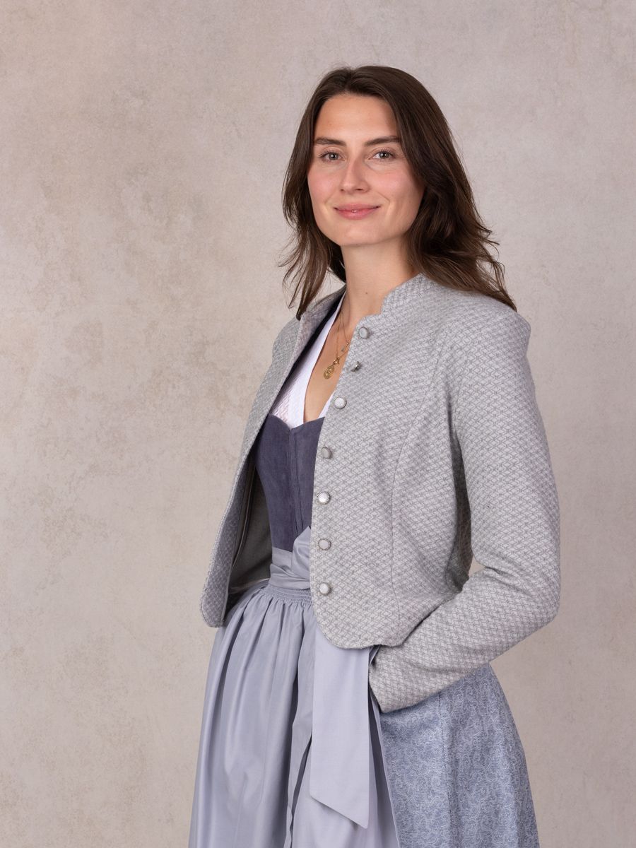 heimatgl-ck-blazer-patricia-trachtenjanker-grau-kurz-tailliert image 3