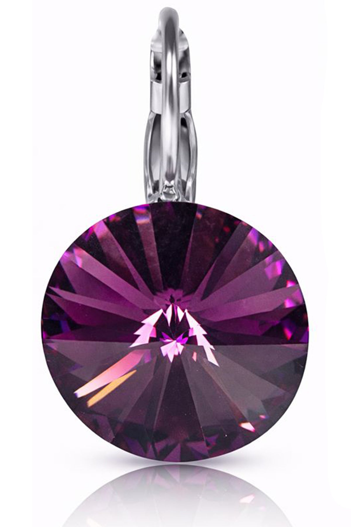 trachtenland-luisia-ohrringe-rivoli-14-mm-mit-swarovski-kristall-amethyst image 3