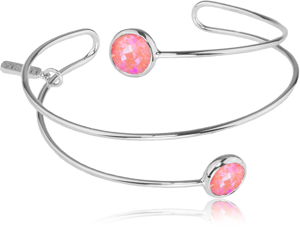 luisia-spiral-armreif-fjella-silber-lotus-pink-delite image 1