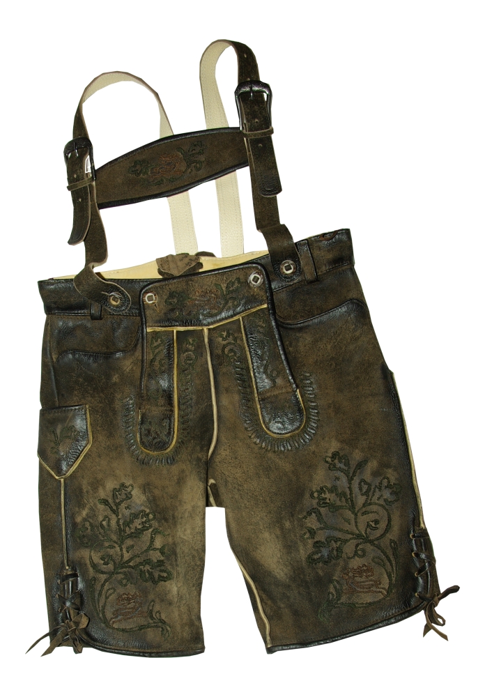 trachten-benkert-lackenbeg-lederhose-speckig-braun image 1