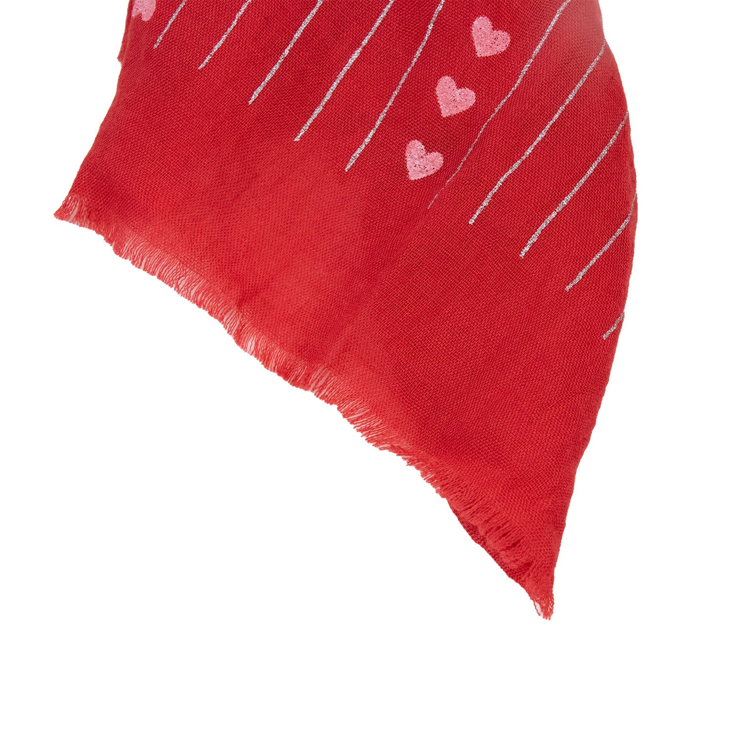 trachtenland-halstuch-schal-unifarben-herzen-glitzer-185-x-70-cm-rot image 4