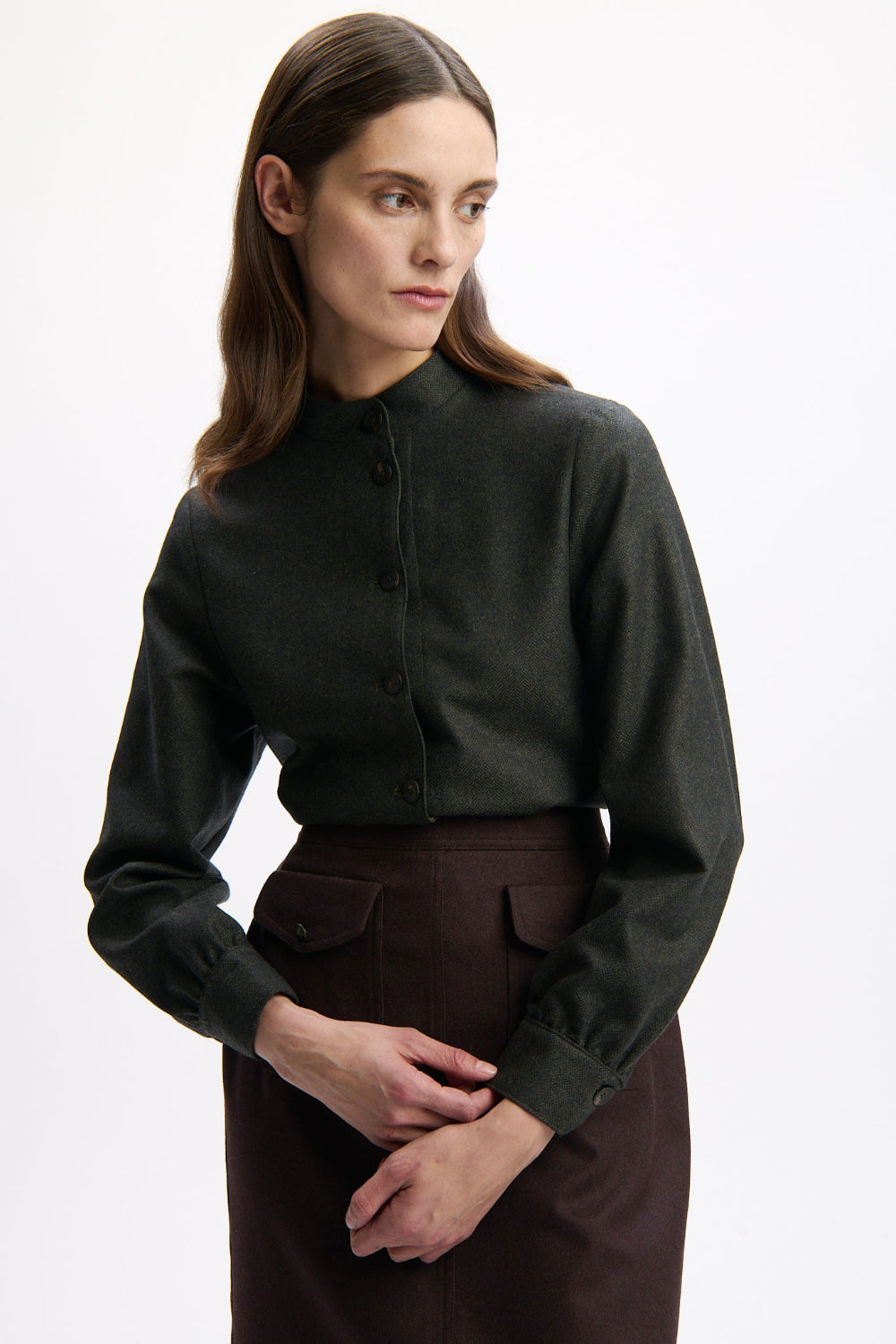 felicitas-josana-damen-woll-jacke-stehkragen image 2