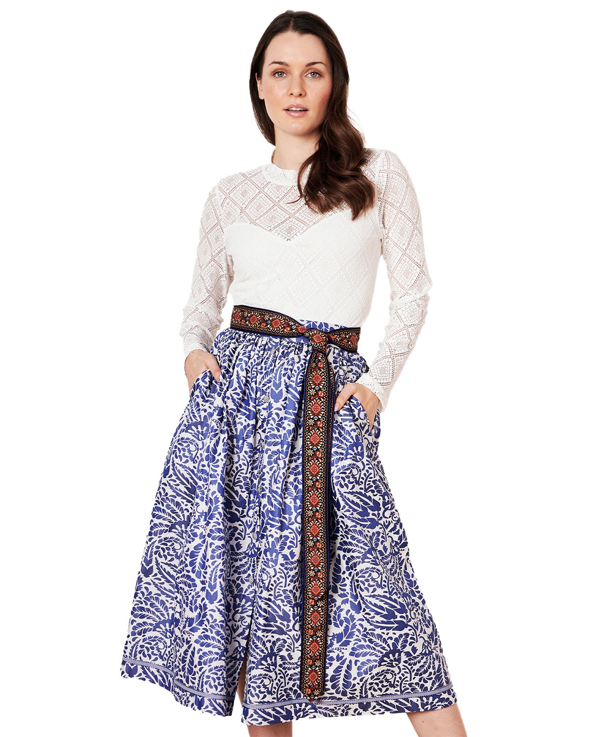 kr-ger-collection-damen-trachtenrock-janita-264167-blau-floral image 1