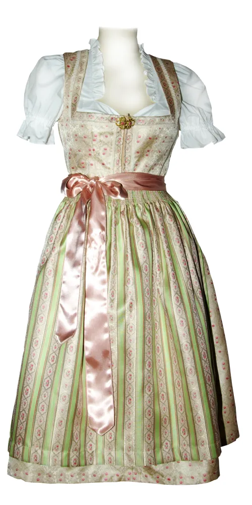 trachten-benkert-abigale-dirndl-gr-n-creme image 1