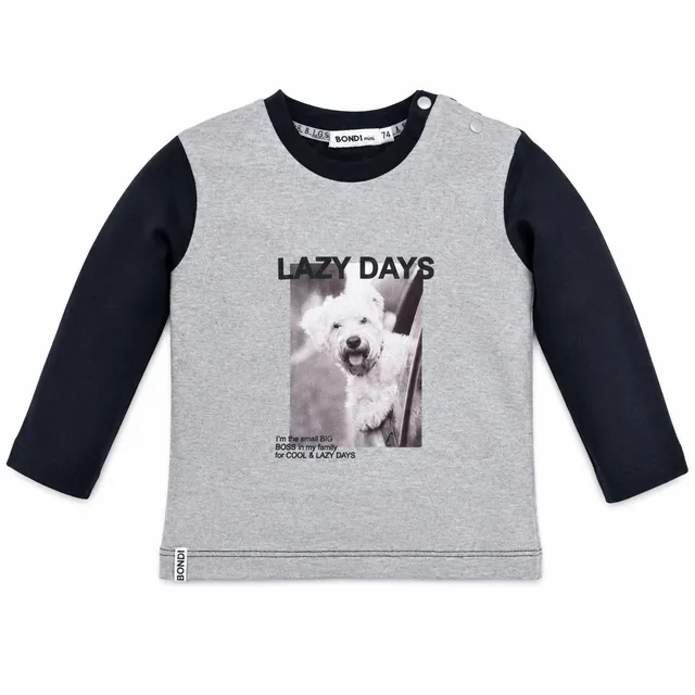bondi-jungen-langarmshirt-lazy-days-91562-grey-melange image 1