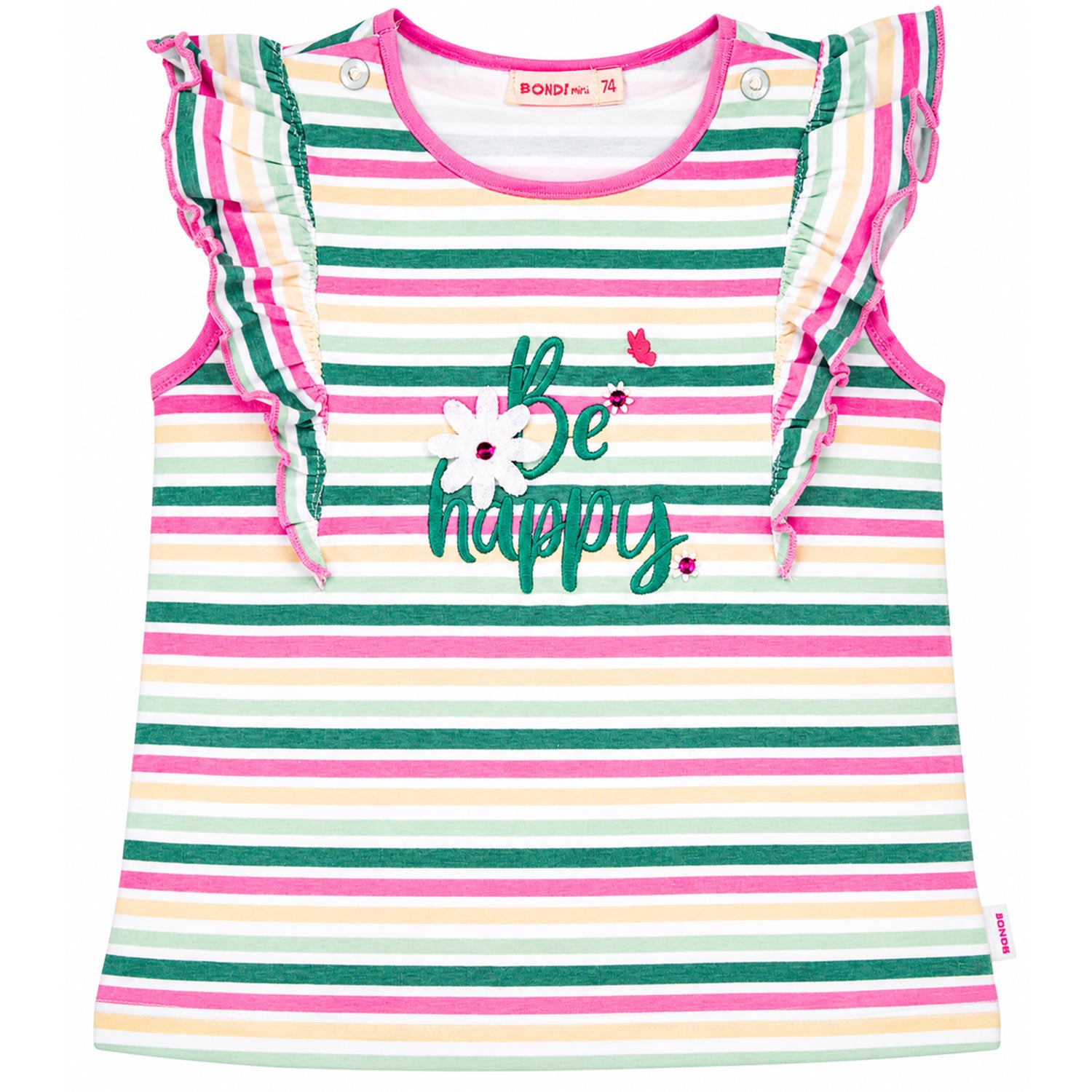 trachtenland-bondi-m-dchen-t-shirt-happy-86881-mehrfarbig-gestreift image 1