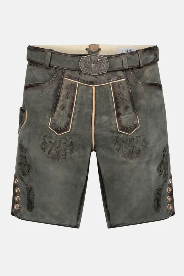 felicitas-ostsee-herren-lederhose-kurz-echtleder-mit-stickerei image 1
