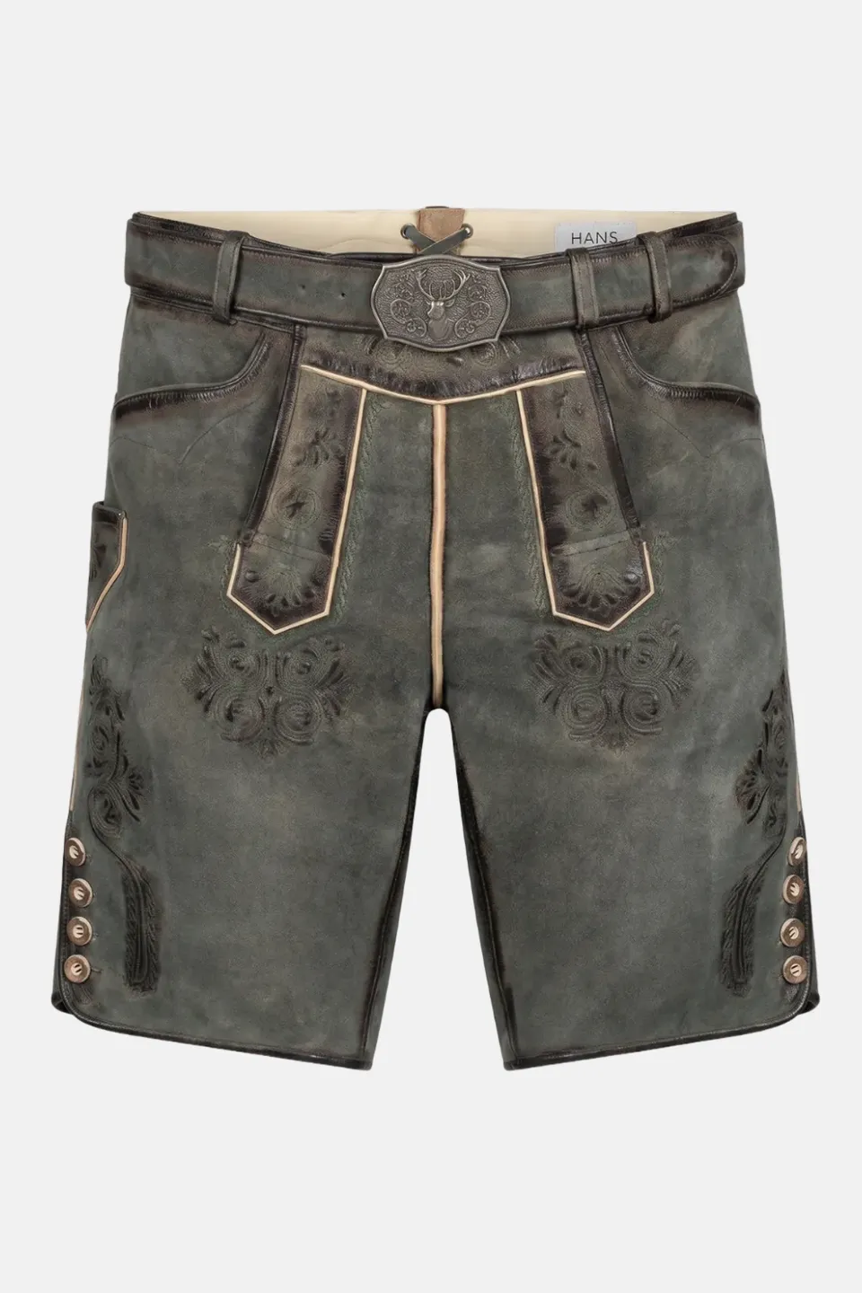 felicitas-ostsee-herren-lederhose-kurz-echtleder-mit-stickerei image 1