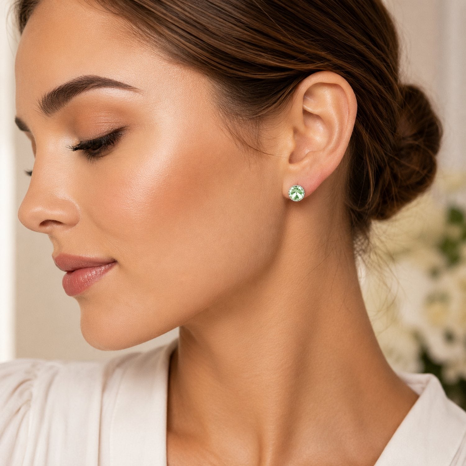 luisia-solit-r-ohrstecker-joy-chrysolite-mit-kristallen-von-swarovski image 2