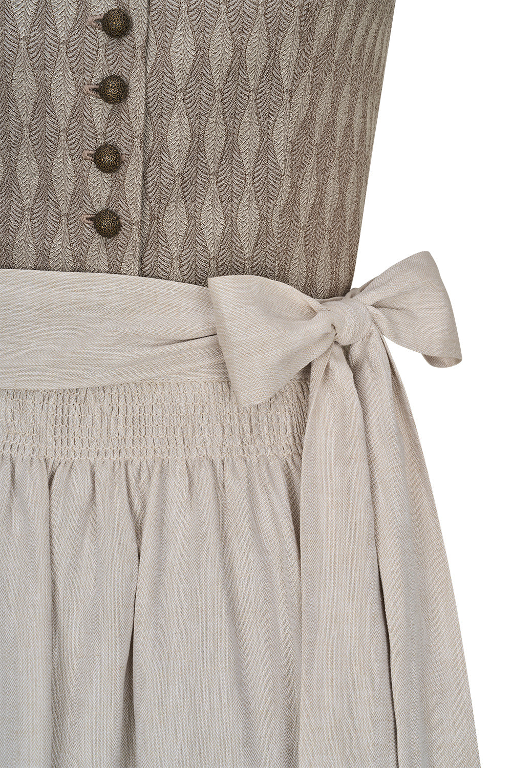 felicitas-damen-dirndl-dala-taupe-jacquard-mieder-mit-schattendruck-rock image 5