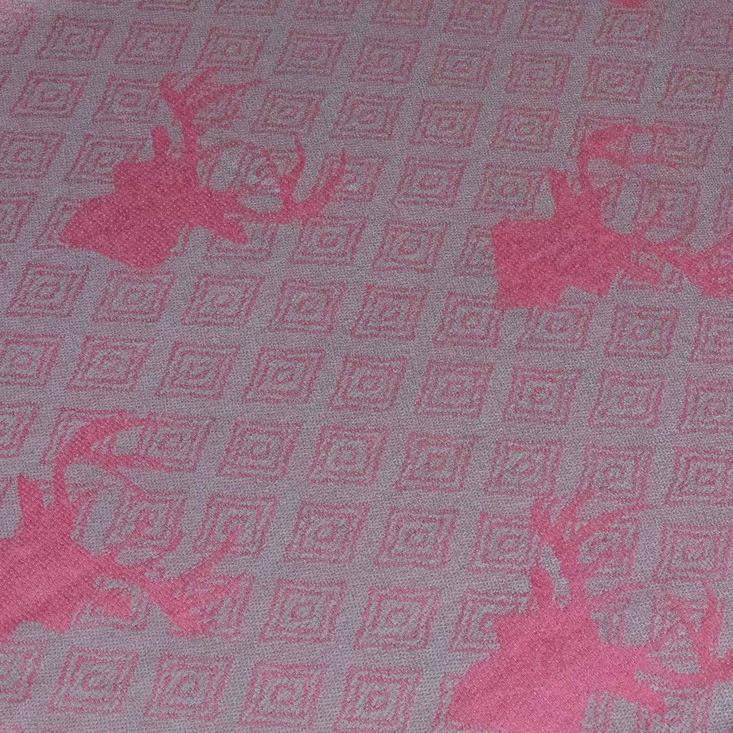trachtenland-halstuch-schal-mit-hirschkopf-motiv-185-x-70-cm-rosa-silber image 5