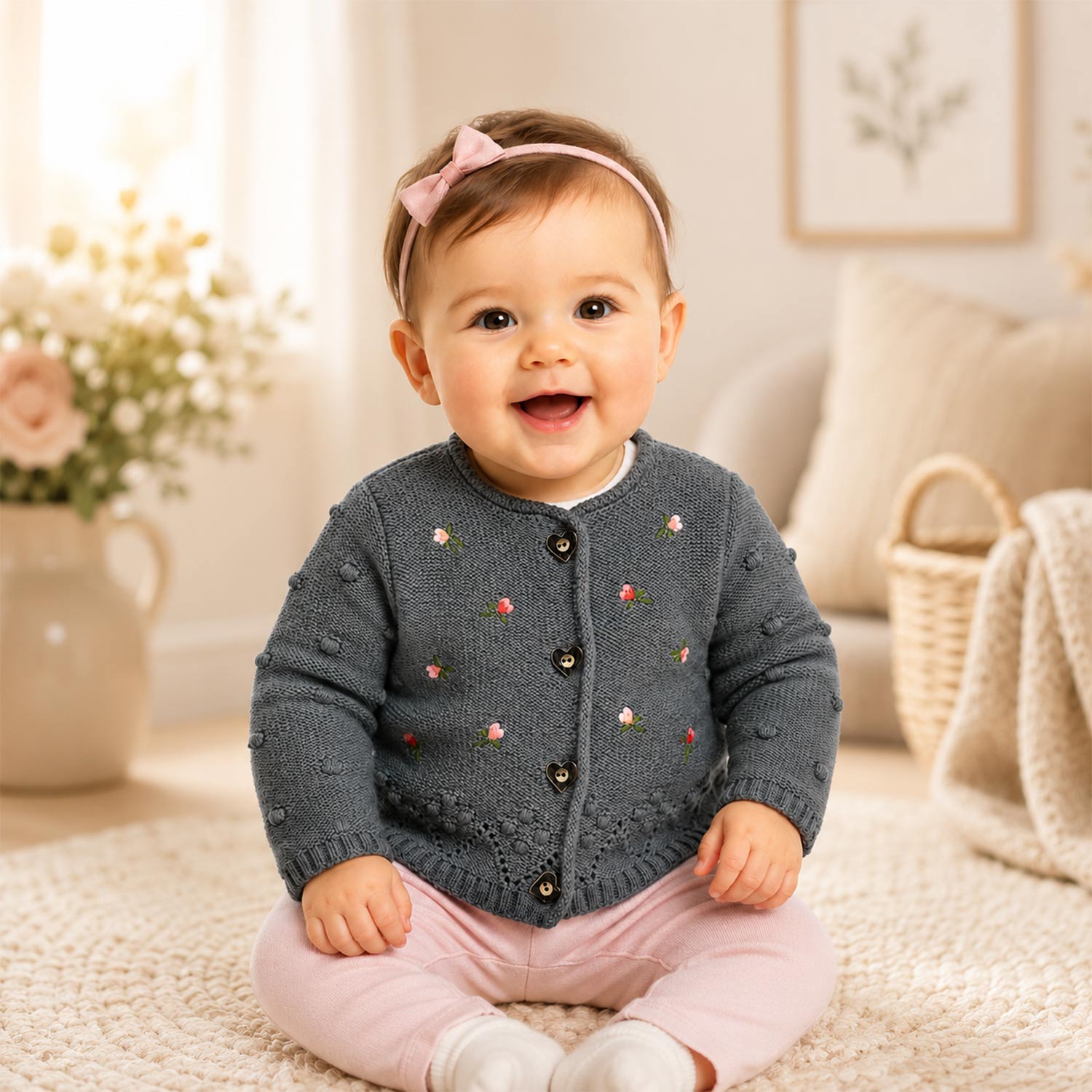 trachtenland-bondi-baby-m-dchen-strickjacke-86993-trachtenjacke-dark-green image 3