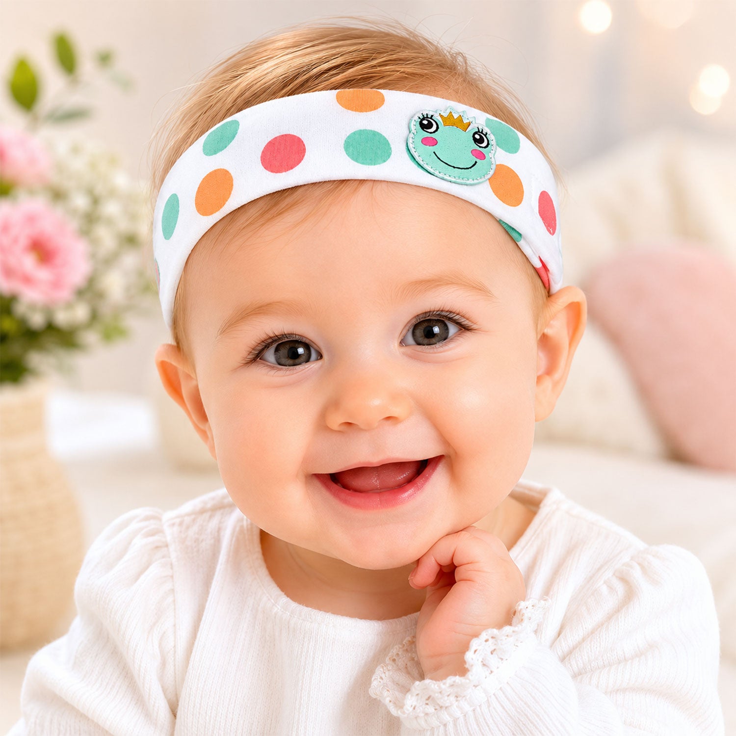 trachtenland-bondi-stirnband-froschk-nig-86578-wei-baby-m-dchen-bandana image 3