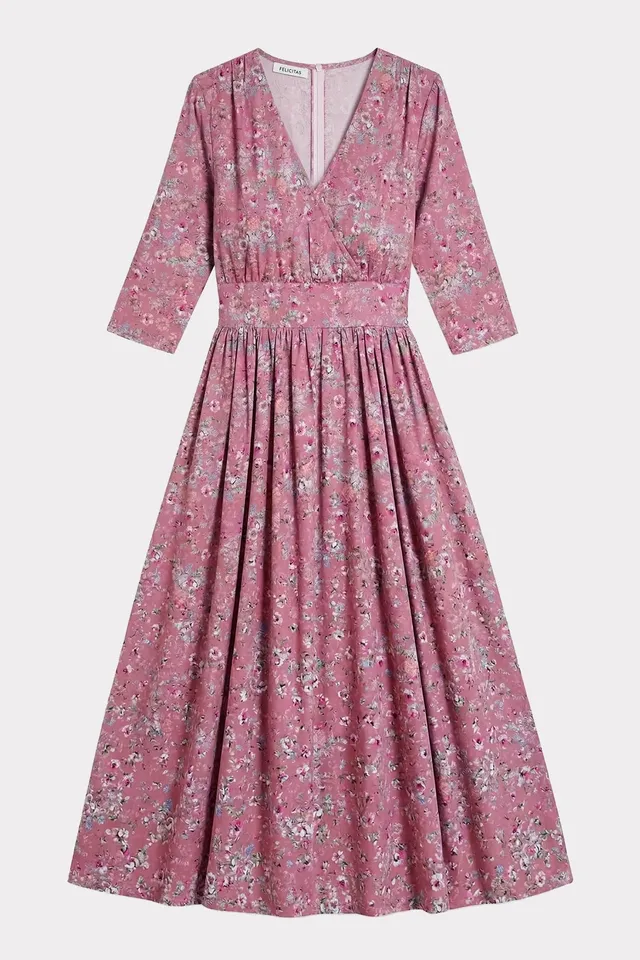 felicitas-kathena-damen-maxikleid-baumwolle-v-ausschnitt image 1