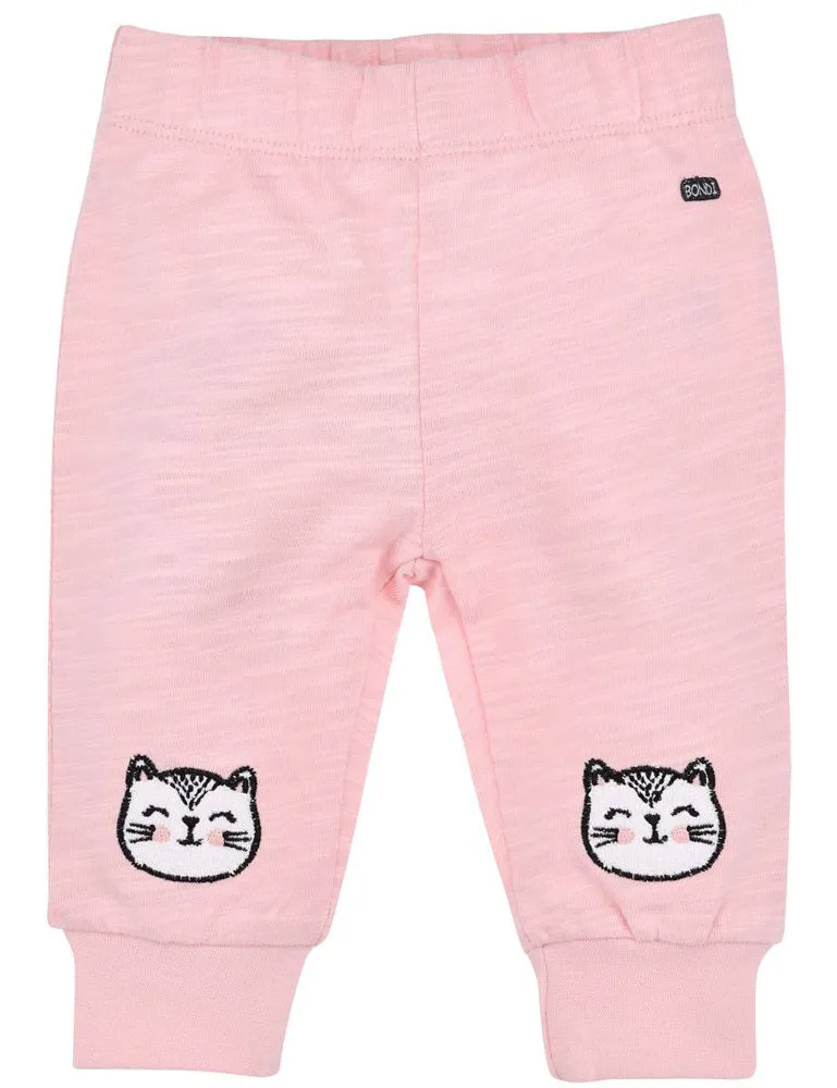 bondi-baby-laufhose-k-tzchen-93703-jogginghose-apricot-schwarz image 1
