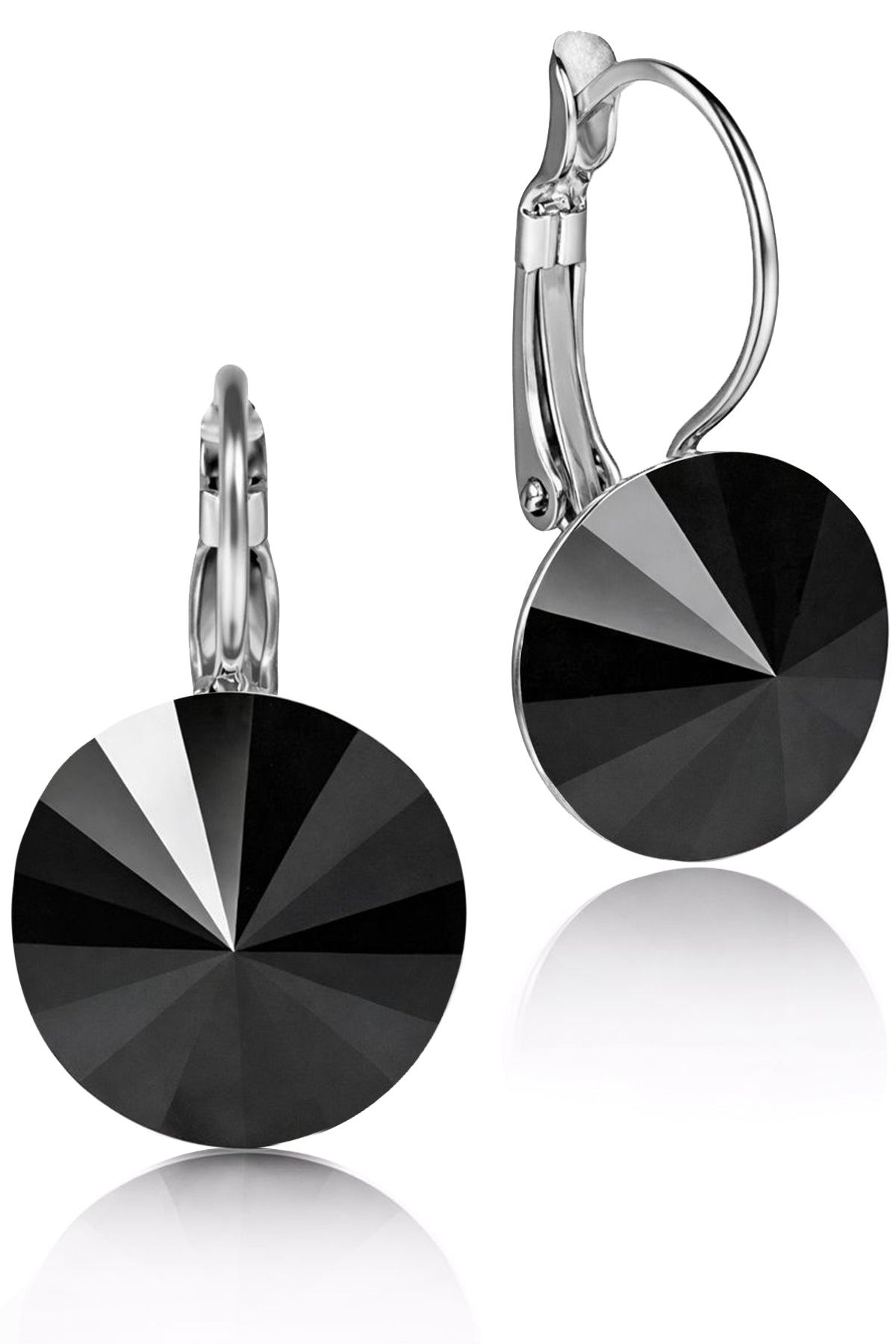 trachtenland-luisia-ohrringe-rivoli-mit-swarovski-kristall-14-mm-jet image 1