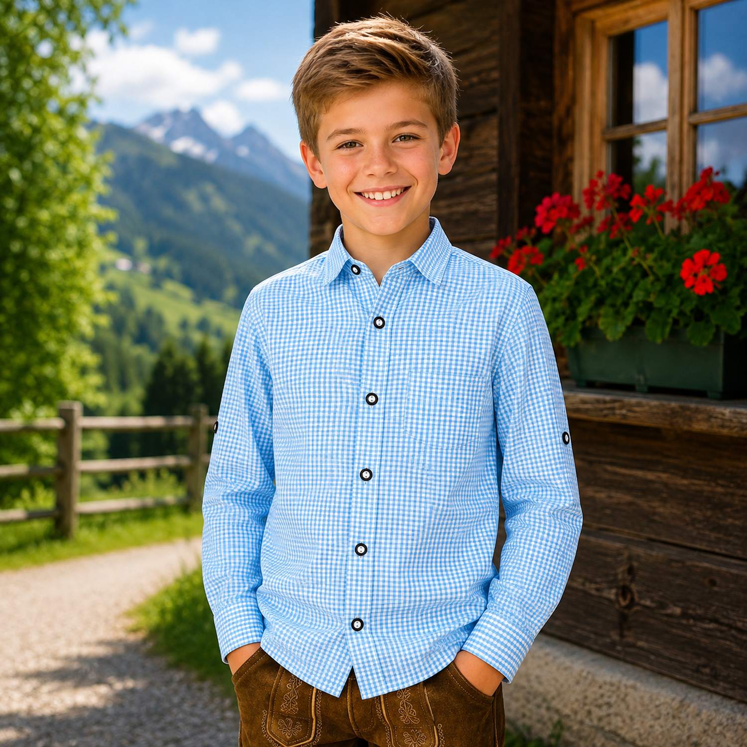 trachtenland-isar-trachten-kinder-trachtenhemd-dominik-48300-hellblau-kariert image 4