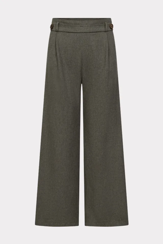 felicitas-damen-hose-hildine-flanellhose-streifen-elegant image 1