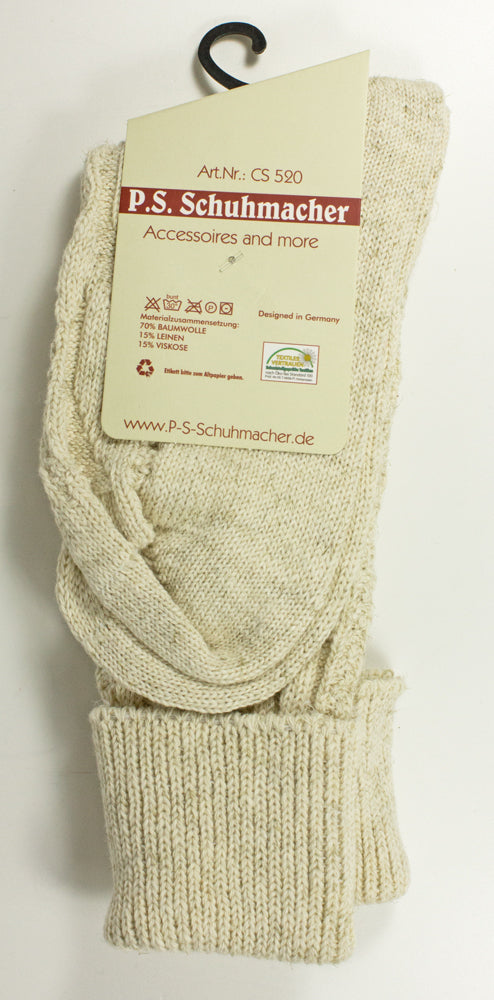 trachtenland-kurze-trachtensocken-mit-zopfmuster-natur image 5