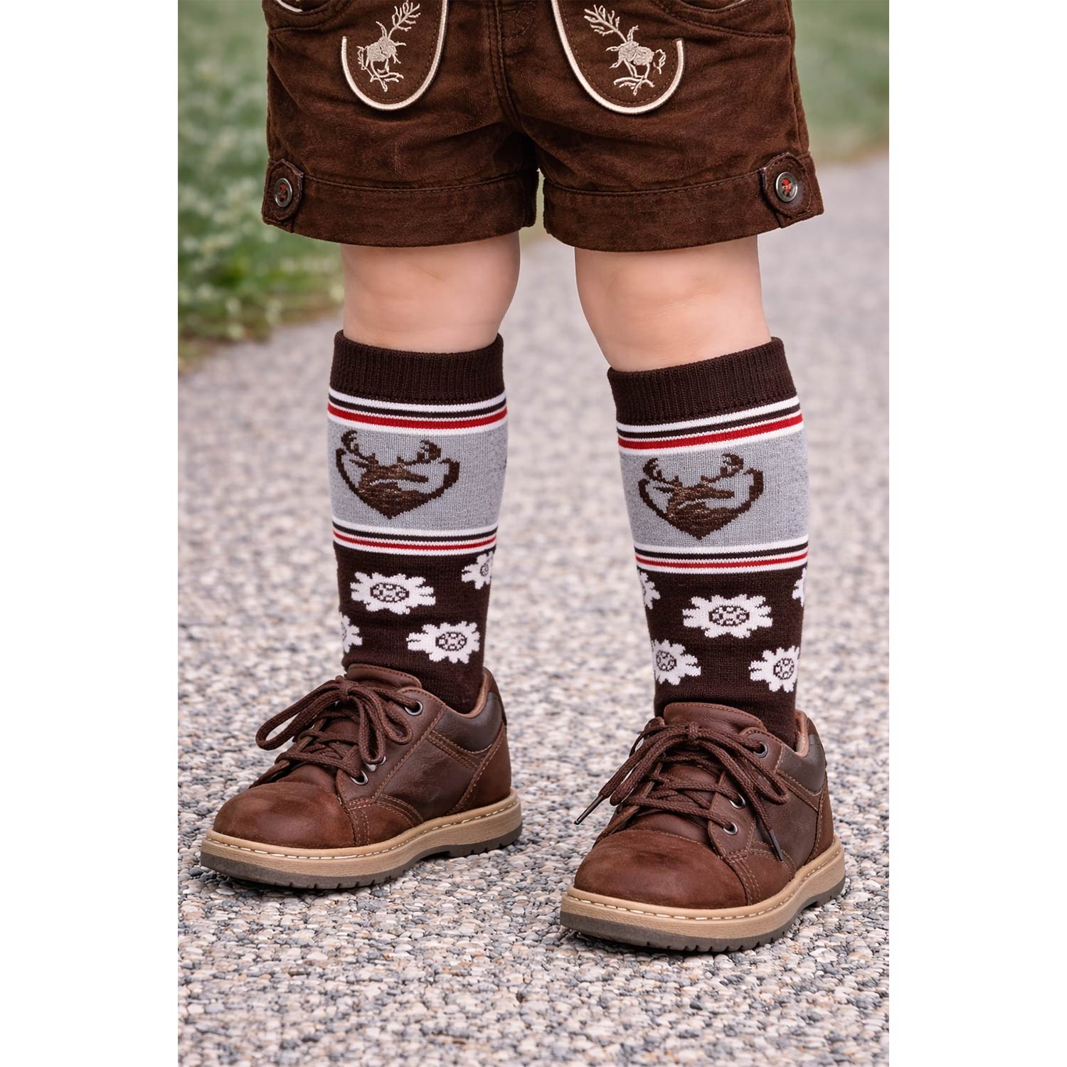 trachtenland-bondi-baby-kniestr-mpfe-hirsch-91730-grau-socken image 2