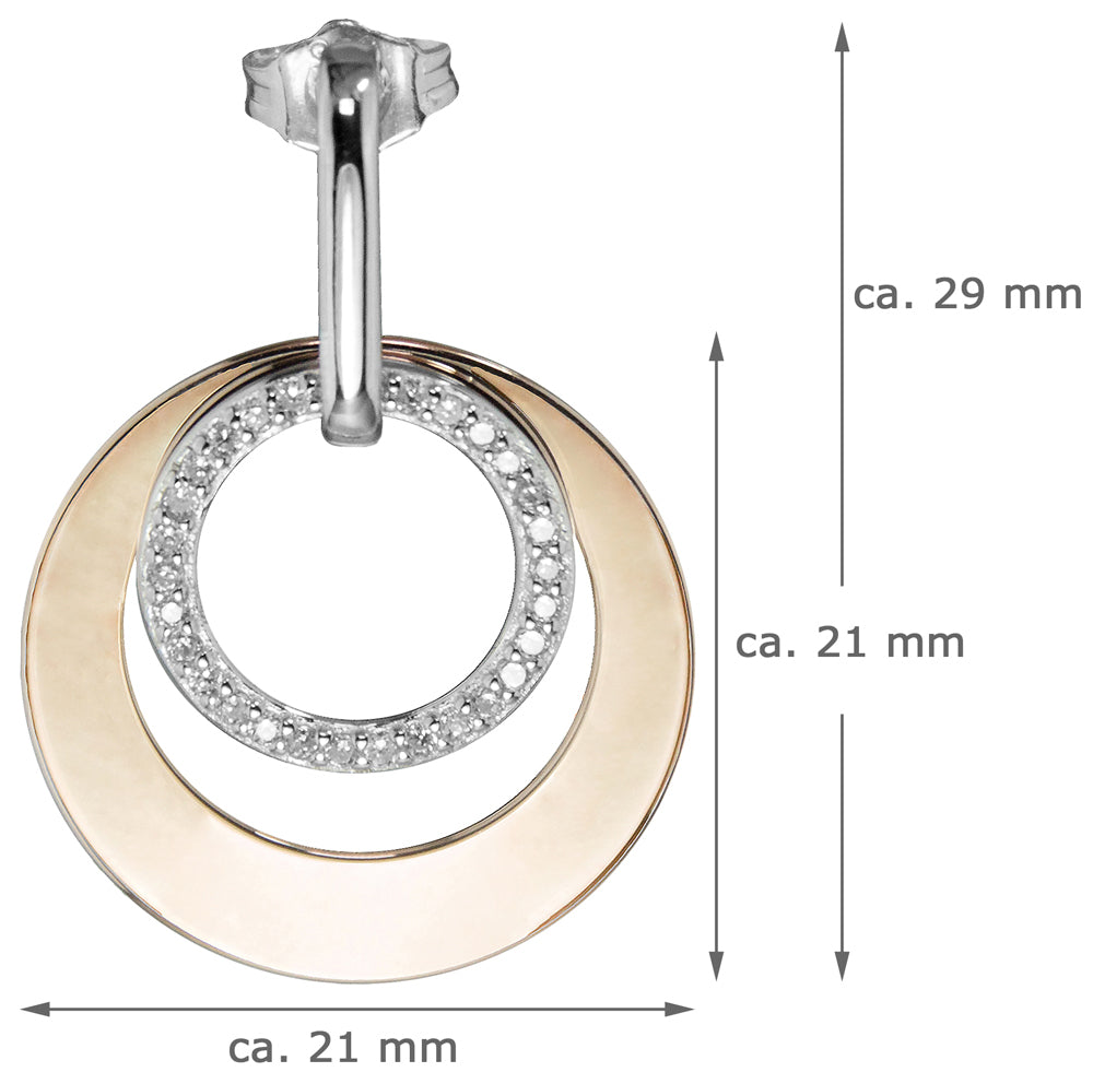 luisia-ohrh-nger-doppel-ring-79225-ros-gold-925-silber-ohrringe image 5