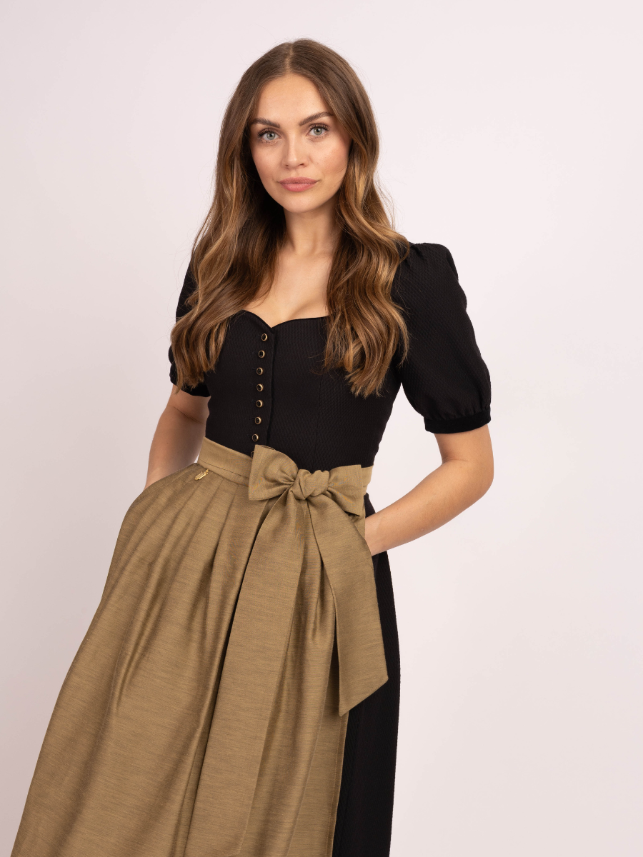 heimatgl-ck-dirndl-monaco-rmeldirndl-schwarz-gold-jacquard image 6