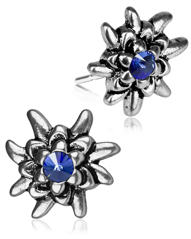 luisia-edelwei-ohrstecker-emilia-mit-premium-kristallen-safir-royalblau image 1