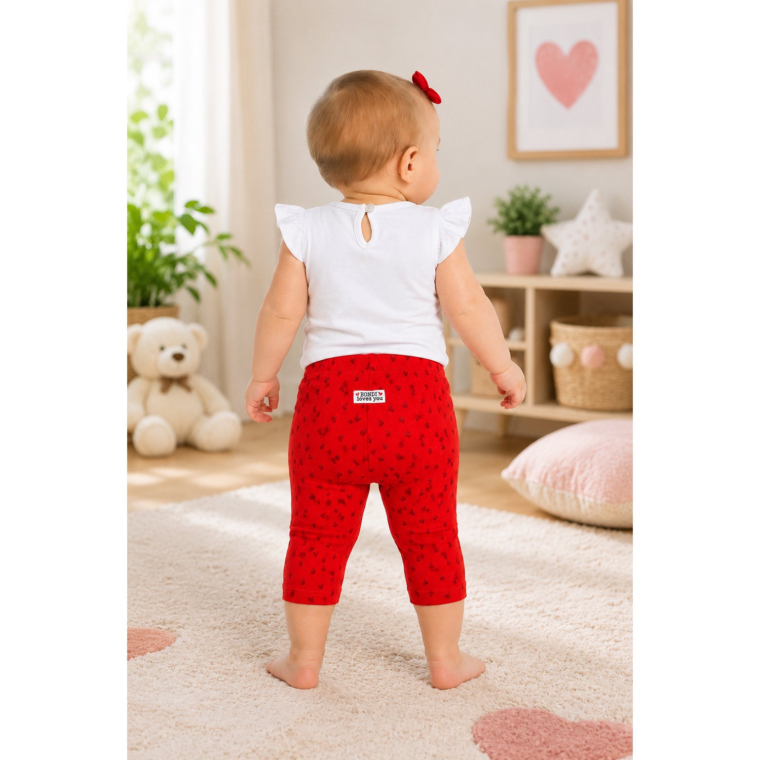 bondi-capri-leggings-86597-kinder-sommerhose-rot image 4