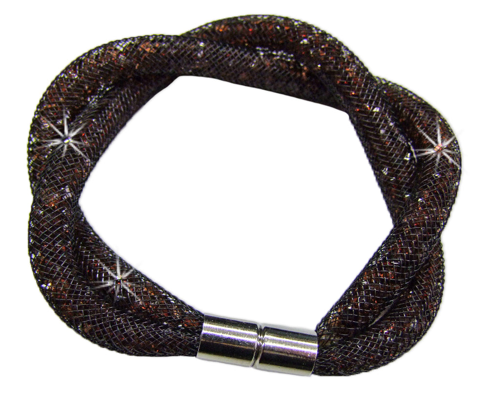 stardust-armband-zweireihig-gedreht-dunkelbraun image 1