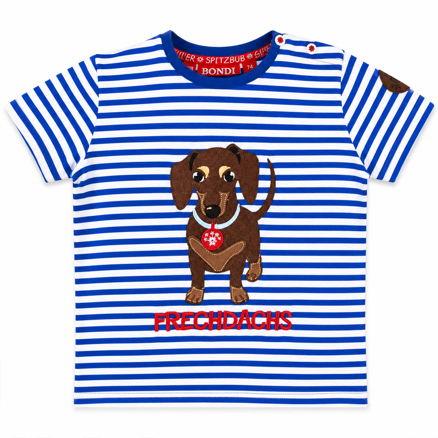 bondi-jungen-t-shirt-waldi-91719-blau-wei-gestreift image 1