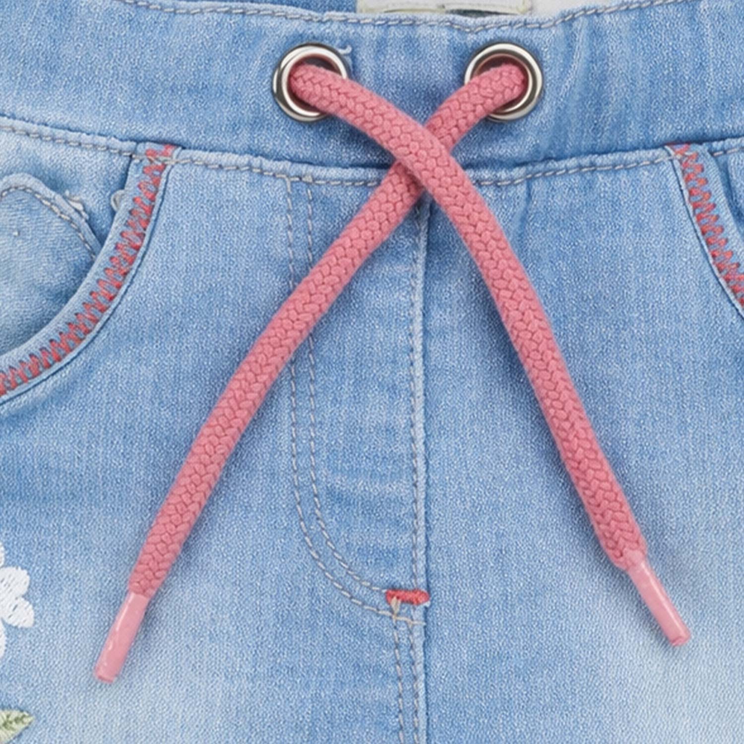 bondi-baby-m-dchen-jeans-bermuda-flower-86886-blue-denim image 6