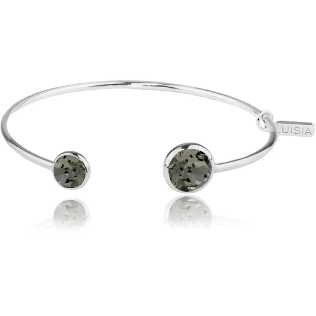 luisia-armreif-fjella-einreihig-silber-black-diamond-zwei-premium-kristalle image 1