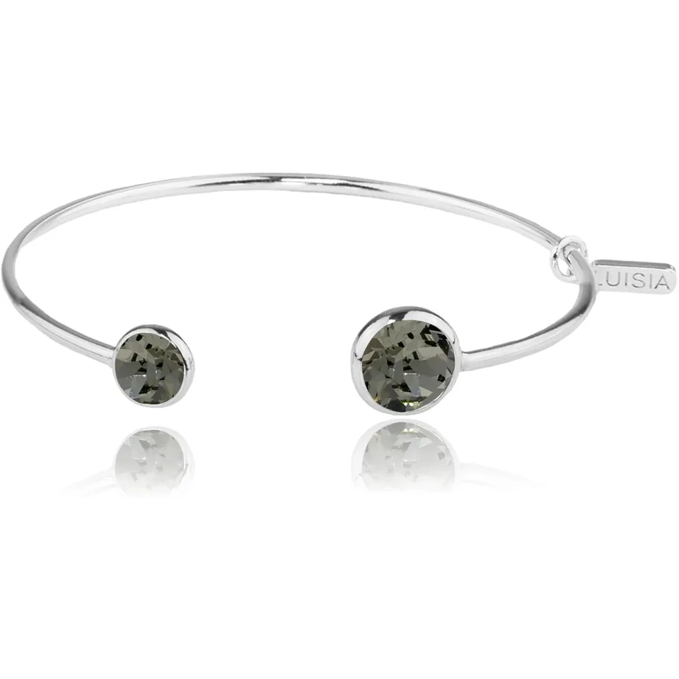 luisia-armreif-fjella-einreihig-silber-black-diamond-zwei-premium-kristalle image 1