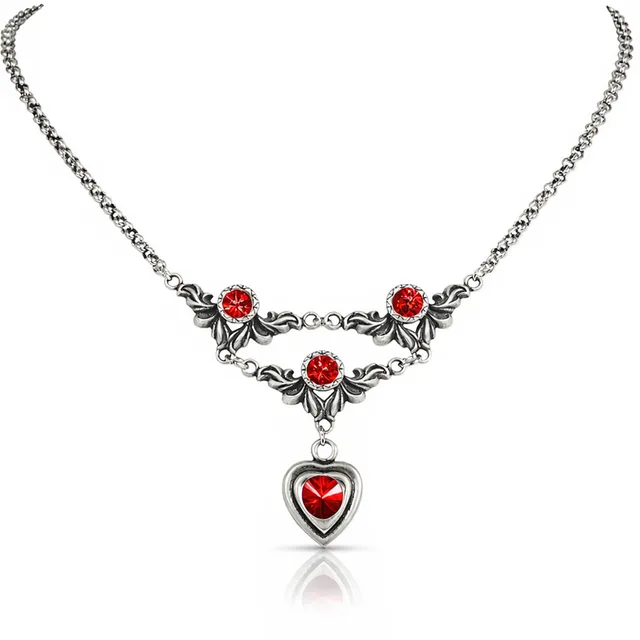 luisia-halskette-isabel-mit-premium-kristall-herz-rot image 1
