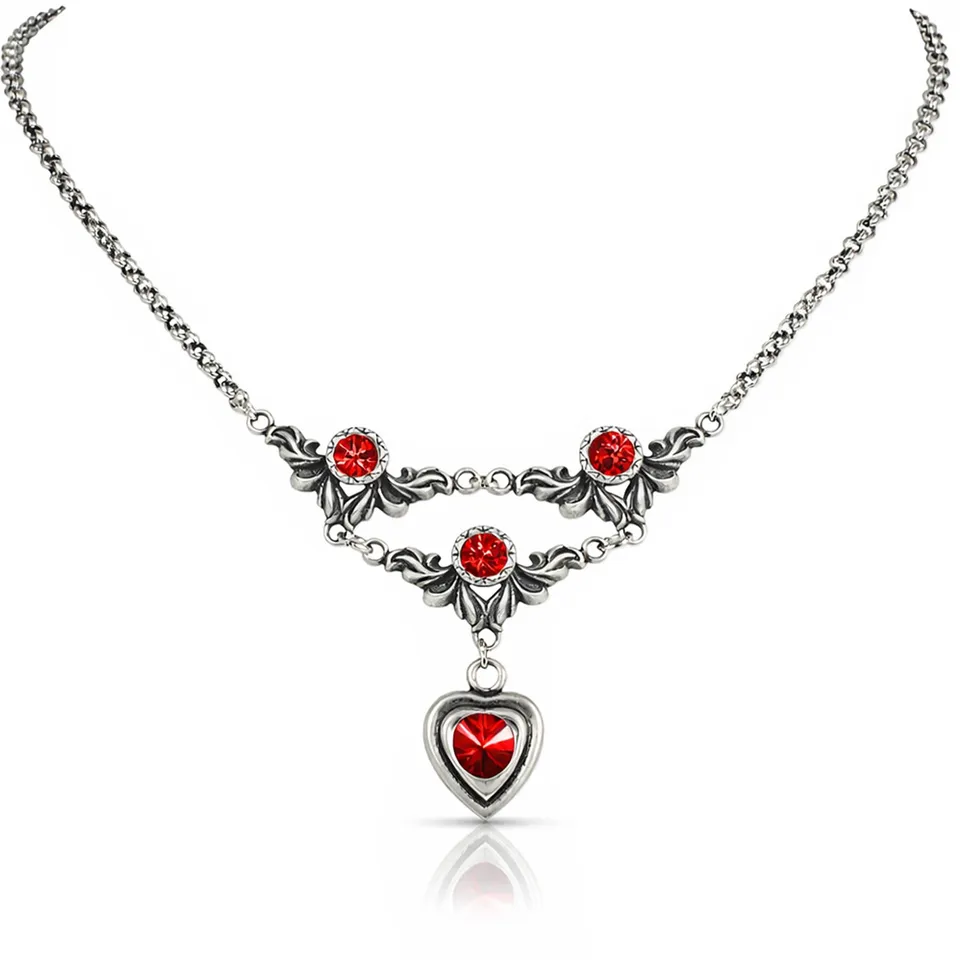 luisia-halskette-isabel-mit-premium-kristall-herz-rot image 1