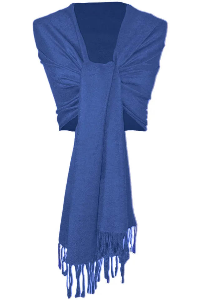trachtenland-stola-schal-viskose-185x70-cm-jeansblau image 1