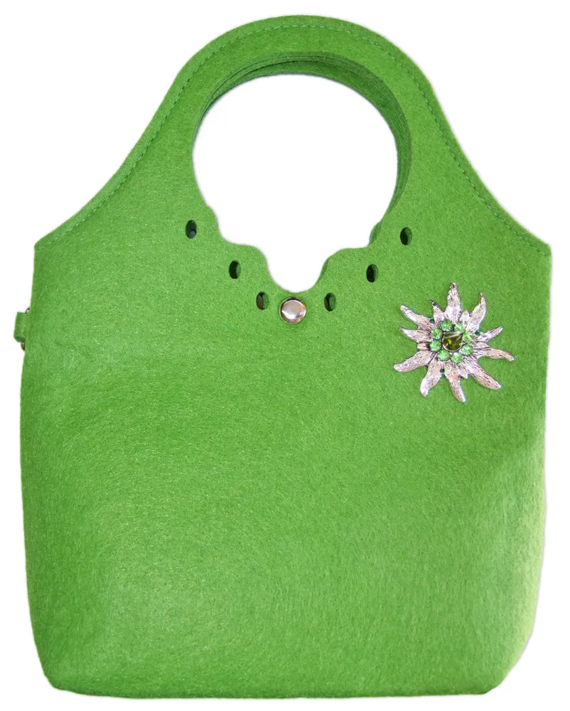 trachtenland-trachten-handtasche-shopper-edelwei-gr-n image 1