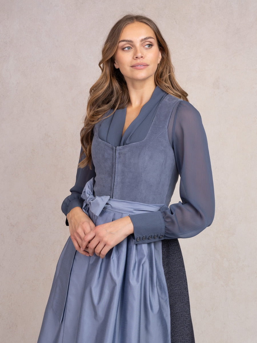 heimatgl-ck-dirndl-anneliese-blau-babycord-mieder-rauchblau image 6