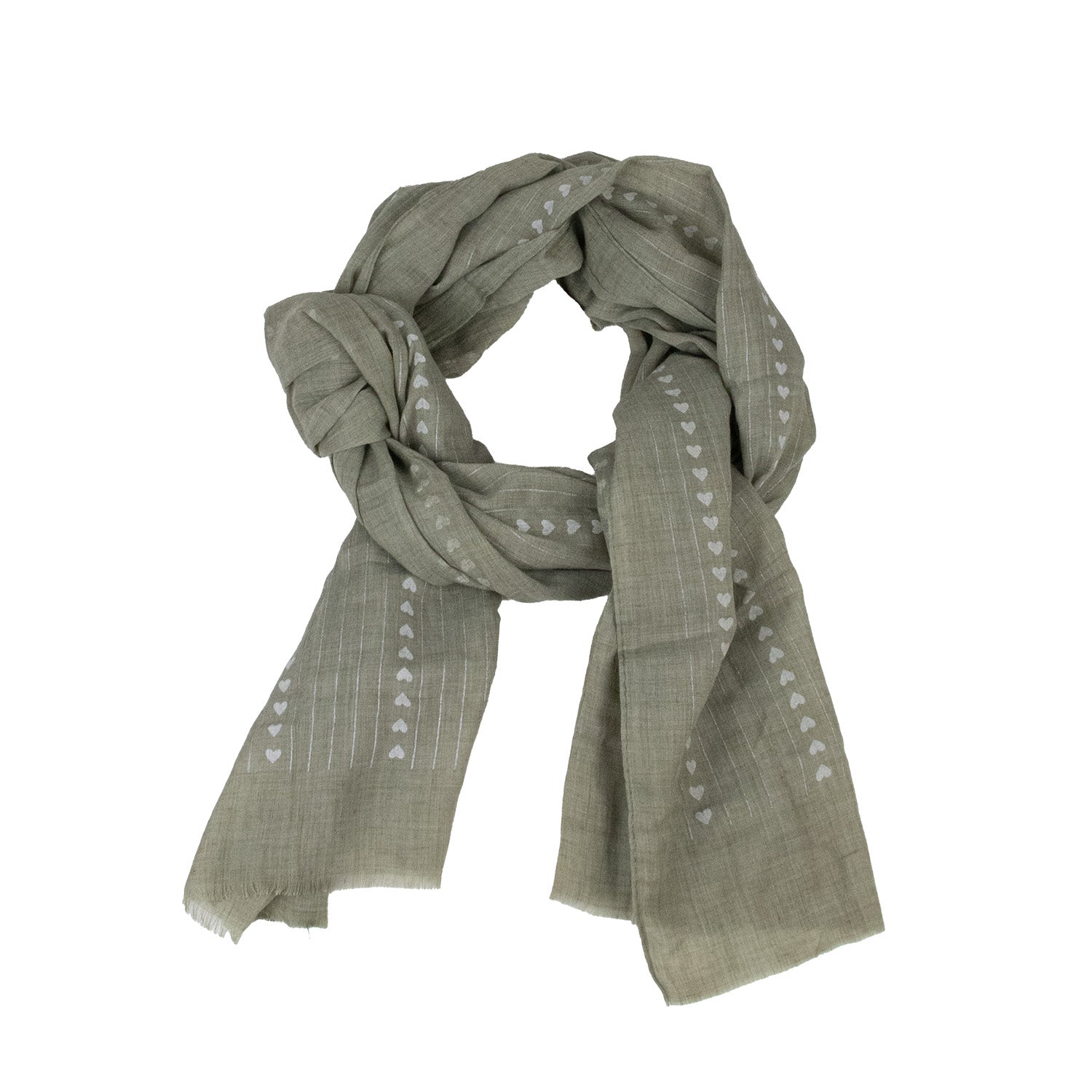 trachtenland-halstuch-schal-unifarben-mit-herzen-und-glitzerstreifen-185-x-70-cm image 2