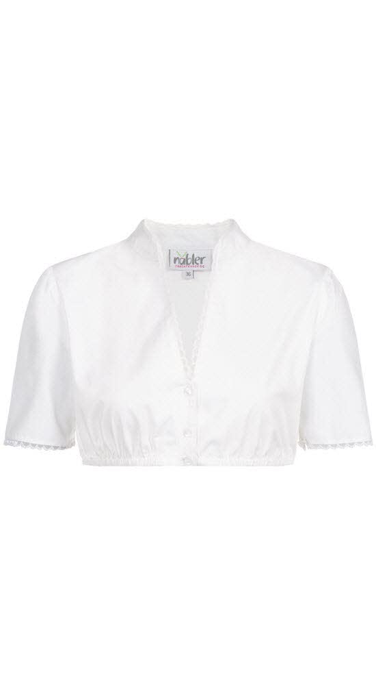 n-bler-dirndlbluse-damen-babsi-wei-kurzarm-r-schen-perlmuttkn-pfe image 1