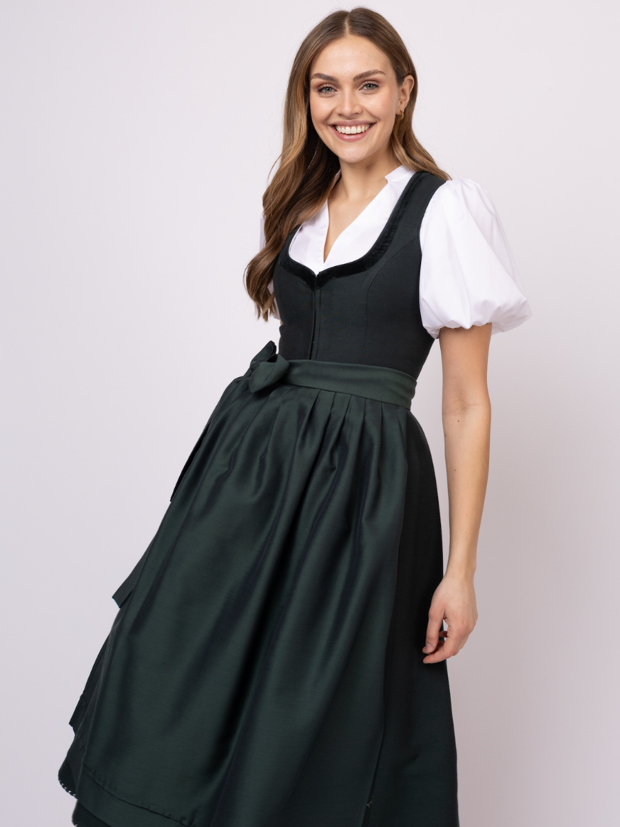 heimatgl-ck-dirndl-josephine-tanne-leinendirndl-mit-samtblende image 2