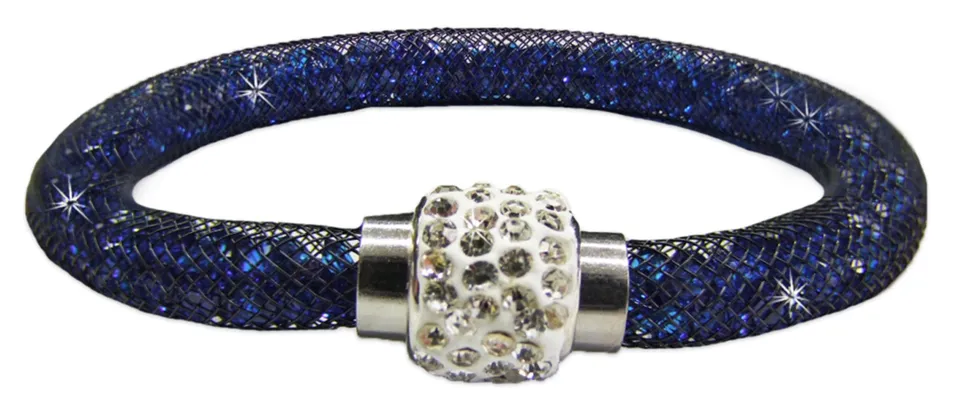 stardust-armband-einreihig-mit-glitzerkristallen-blau image 1