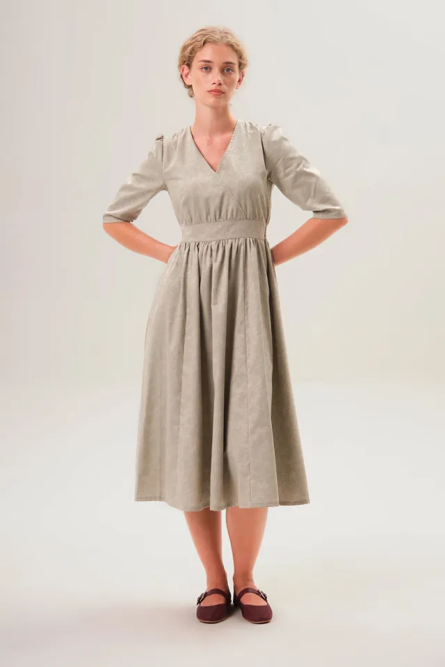 felicitas-damen-kleid-kathena-baumwolle-mit-3-4-rmel image 1