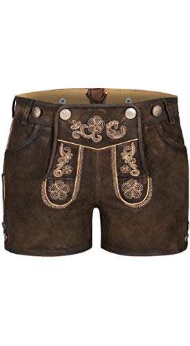 n-bler-leder-hotpants-damen-susi-braun-ziegenleder image 6