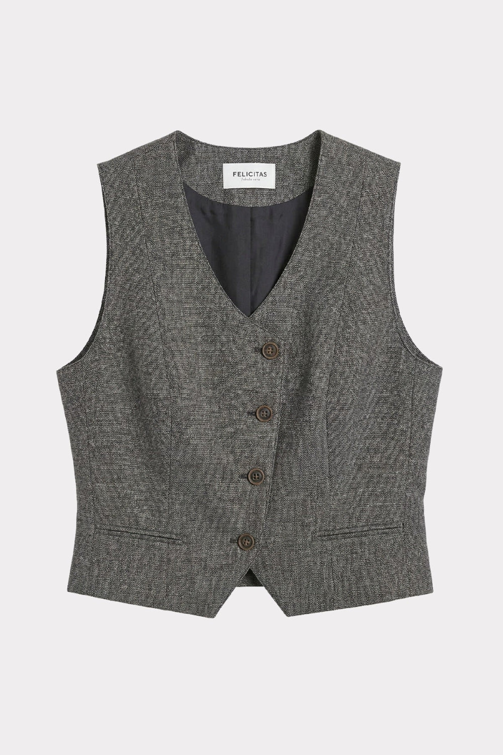 felicitas-wanessa-damen-weste-jacquard-kurz-asymmetrisch image 1