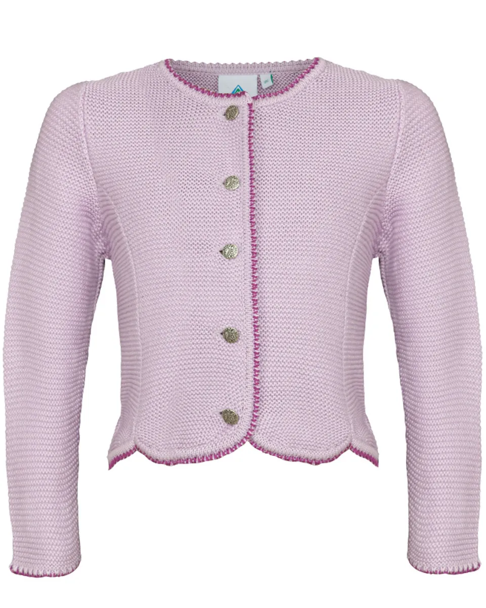 trachtenland-isar-trachten-kinder-strickjacke-amy-47068-flieder image 1