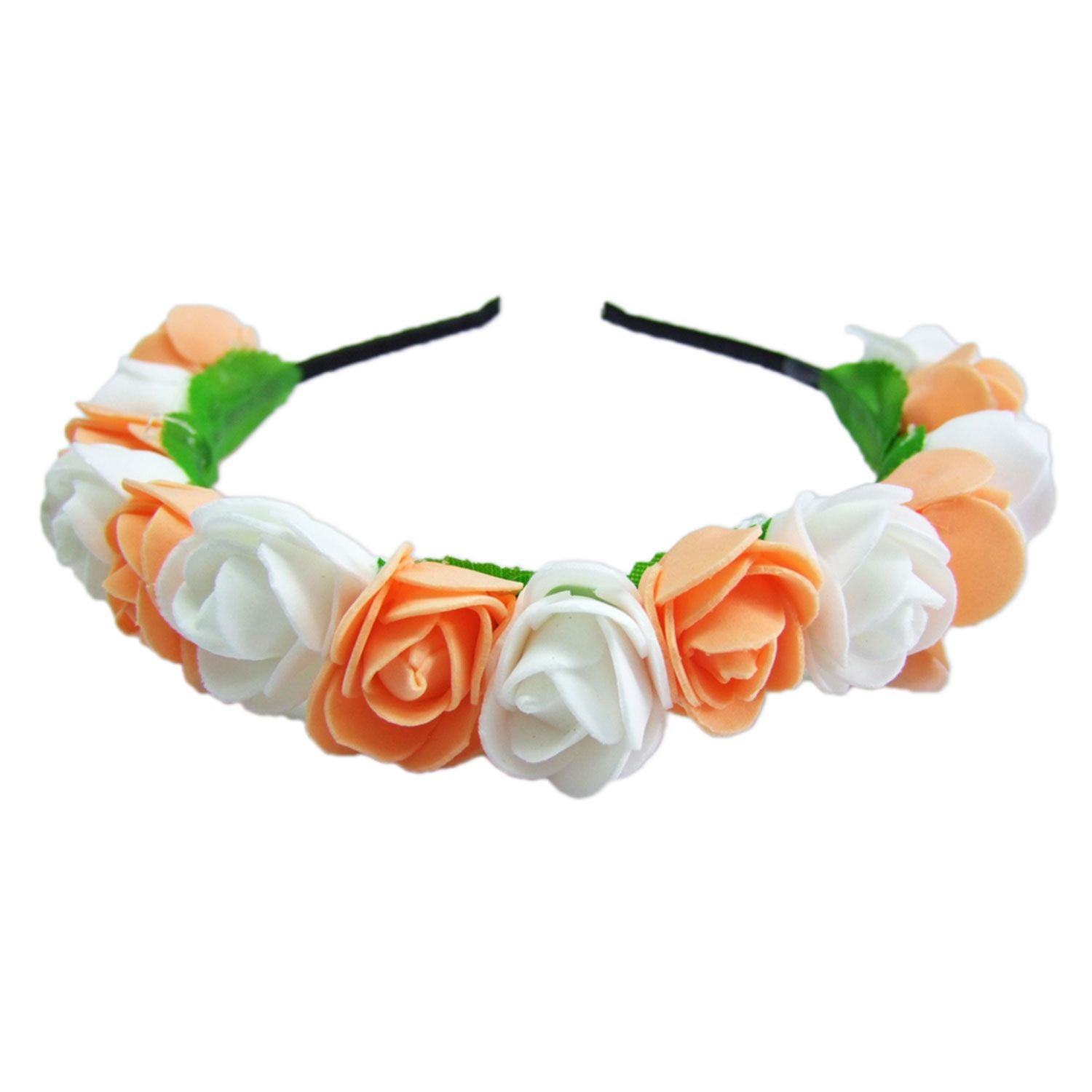 trachtenland-blumen-haarreif-mit-rosen-apricot-wei image 4