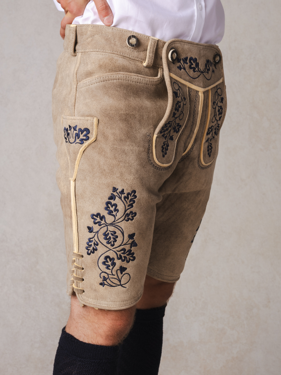 heimatgl-ck-lederhose-herzogstand-hirsch-dunkelblau-herren image 2